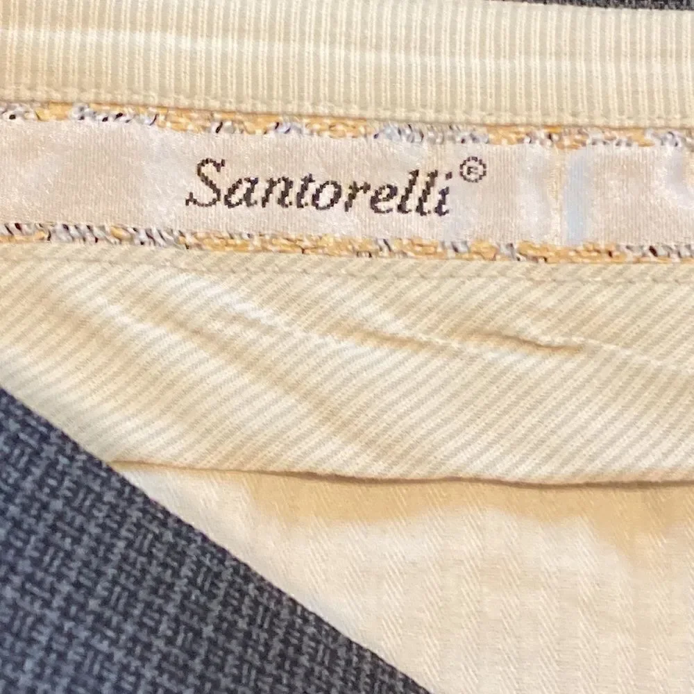 Santorelli Made in Italy Men’s Luxury Virgin Wool Blend Trousers Size 32x29